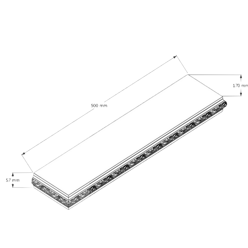 Cirino A3-1 Hidden Shelf 1 Cirino A3-1 Hidden Shelf Dimensions