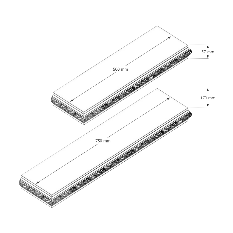 Cirino A3-3 Hidden Shelf 1 Cirino A3-3-1 Hidden Shelf Dimensions
